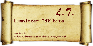 Lumnitzer Tábita névjegykártya